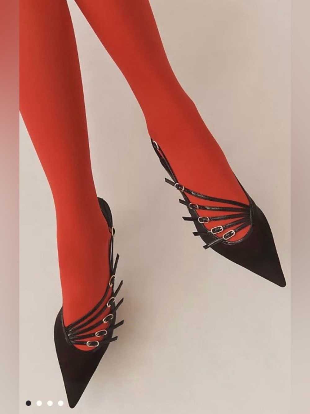 Jeffrey Campbell Patent Leather "Lash" Pointed Toe Slingback Kitten Heels. - Picture 11 of 11